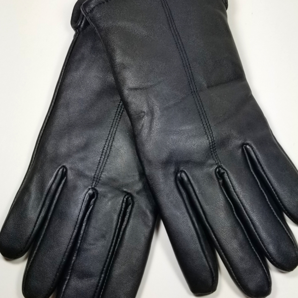 Nordstrom Black Leather Driving Gloves Sz M NWOT